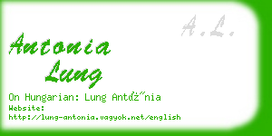antonia lung business card